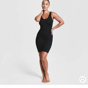 SPANX -Asset Black Shapewear Slip Dress